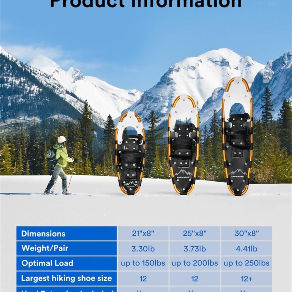 Lightweight Aluminum Snowshoes Kit - Picture 6 of 10